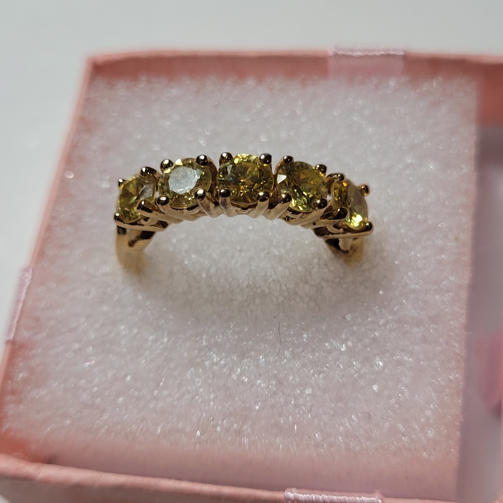 Citrine band ring - Picture 3 of 5